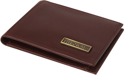 

Theo&Ash Men Brown Genuine Leather Wallet(4 Card Slots), Hickory brown
