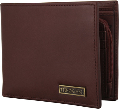 

Theo&Ash Men Brown Genuine Leather Wallet(7 Card Slots), Hickory brown