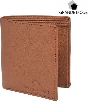 

Grande Mode Men Brown Genuine Leather Wallet(4 Card Slots), Brown-04