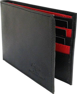 

NUKAICHAU Men Black Artificial Leather Wallet(8 Card Slots), Blk red 8