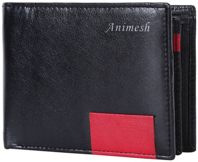 

Presto Men Black, Red Genuine Leather Wallet(5 Card Slots)