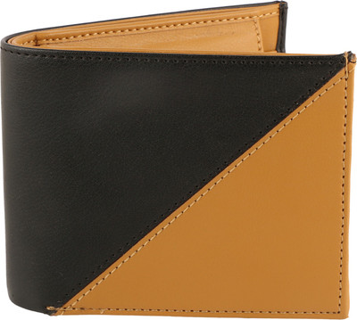 

irin Men Black, Yellow Artificial Leather Wallet(4 Card Slots)