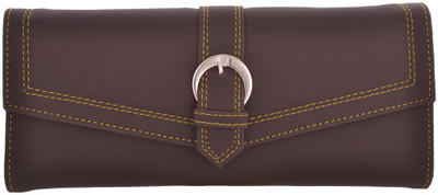 

Cuddle Girls Casual, Formal, Travel, Trendy Multicolor Fabric Wallet(4 Card Slots), Brown