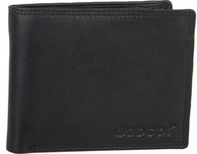 

Abcos Men Black Genuine Leather Wallet(4 Card Slots), Mgw00101-black