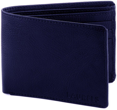 

Laurels Men Blue Artificial Leather Wallet(6 Card Slots), Blue-07