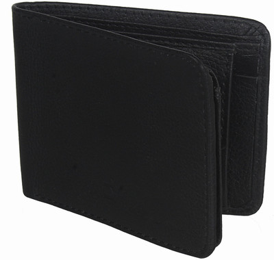 

ADESCO Men Black Genuine Leather Wallet(6 Card Slots)