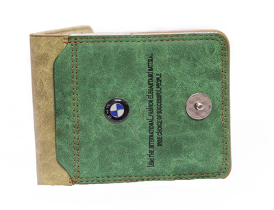 

Adhritam Men Green Artificial Leather Wallet(10 Card Slots)