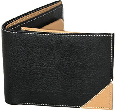 

JMD Men Black, Beige Artificial Leather Wallet(3 Card Slots), Beige;black