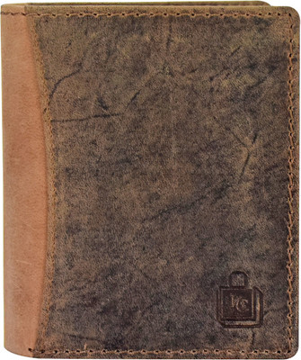 

Le Craf Men Brown Genuine Leather Wallet(6 Card Slots)