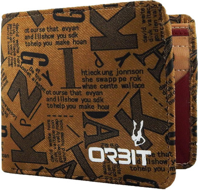 

Orbit Men Brown Genuine Leather Wallet(5 Card Slots)