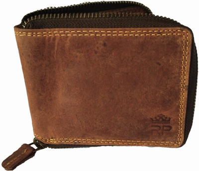 

Reza pellis Boys Brown Genuine Leather Wallet(9 Card Slots)