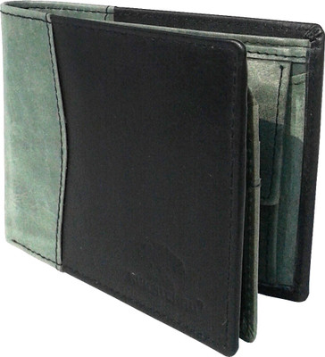 

THE NUKAICHAU Men Green Genuine Leather Wallet(7 Card Slots), Blk grn 7