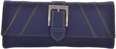 

Cuddle Girls Casual, Formal, Travel, Trendy Multicolor Fabric Wallet(4 Card Slots), Blue