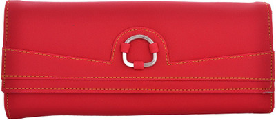 

Cuddle Girls Casual, Formal, Travel, Trendy Multicolor Fabric Wallet(4 Card Slots), Red