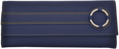 

Cuddle Girls Casual, Formal, Travel, Trendy Multicolor Fabric Wallet(4 Card Slots), Blue