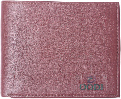 

OODI Men Maroon Genuine Leather Wallet(3 Card Slots)