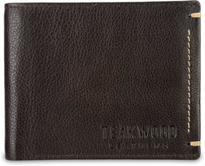 

Teakwood Men Black Genuine Leather Wallet(8 Card Slots)