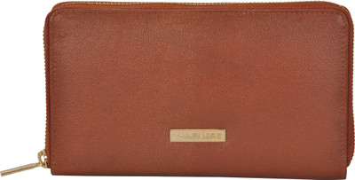 

VALENORE Women Casual Brown Genuine Leather Wallet(12 Card Slots)