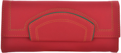 

Cuddle Girls Casual, Formal, Travel, Trendy Multicolor Fabric Wallet(4 Card Slots), Red