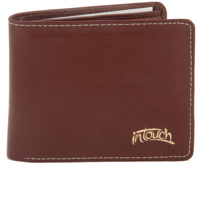 

In Touch Men Tan Genuine Leather Wallet(6 Card Slots)