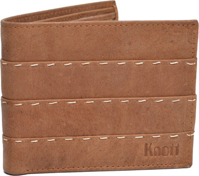 

Knott Men Brown Genuine Leather Wallet(5 Card Slots), Brown-16