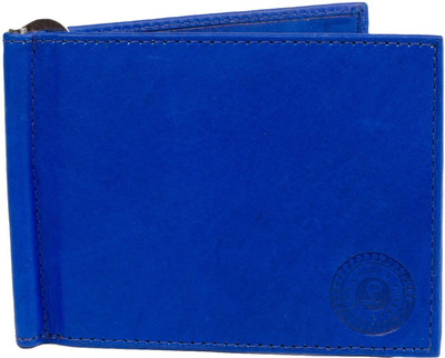 

Exit9 Men Blue Genuine Leather Wallet(3 Card Slots)
