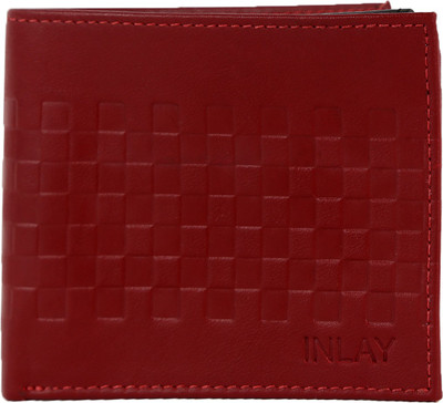 

INLAY Boys Red Genuine Leather Wallet(8 Card Slots), Cherry