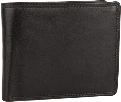 

Chappie Moustache Men Black Genuine Leather Wallet(6 Card Slots), Mgcmw00104-black