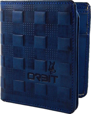 

Orbit Men Formal Blue Genuine Leather Wallet(6 Card Slots)