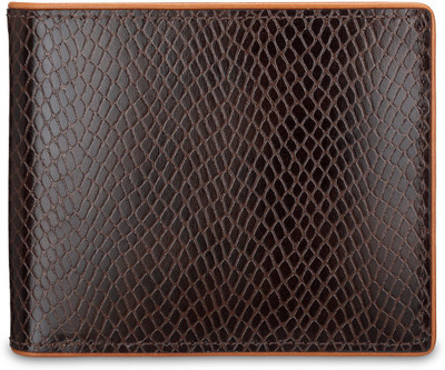 

Teakwood Men Brown Genuine Leather Wallet(8 Card Slots)