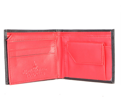 

Royal County Of Berkshire Polo Club Men Black Artificial Leather Wallet(4 Card Slots), Black-02