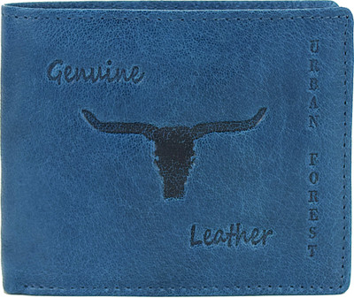 

Urban Forest Men Casual, Formal Blue Genuine Leather Wallet(6 Card Slots)