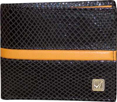 

Kan Men Multicolor Genuine Leather Wallet(6 Card Slots), Black:brown