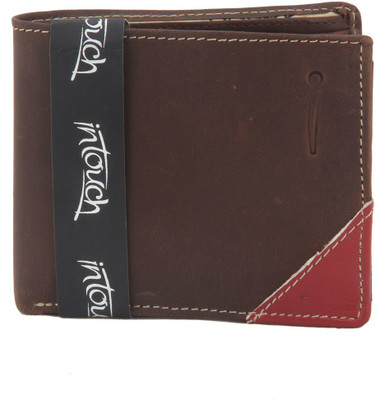 

In Touch Men Tan Genuine Leather Wallet(6 Card Slots), Brown