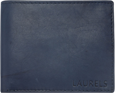 

Laurels Men Blue Genuine Leather Wallet(7 Card Slots)