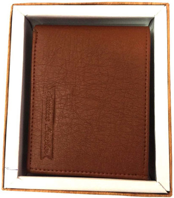 

iconic jewellery Men Brown Genuine Leather Money Clip(4 Card Slots)