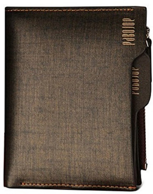 

Pabojoe Men Brown Genuine Leather Wallet(7 Card Slots)