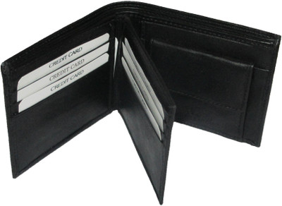 

eXcorio Men Black Genuine Leather Wallet(12 Card Slots)