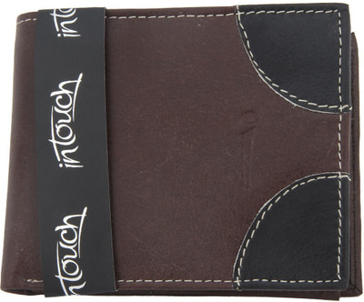 

In Touch Men Brown Genuine Leather Wallet(6 Card Slots)
