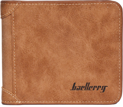 

Beallerry Men Brown Genuine Leather Wallet(5 Card Slots), Black-09