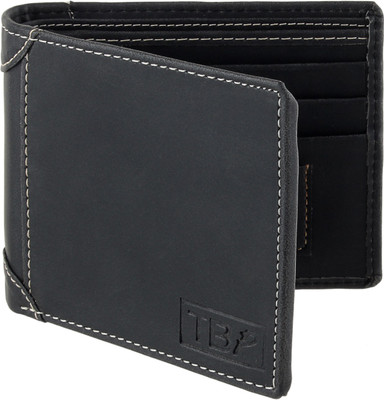 

The Blue Pink Men Black Artificial Leather Wallet(6 Card Slots), Black-01