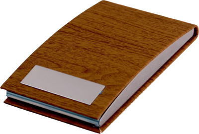 

ShopoSite Men Brown Artificial Leather Card Holder(1 Card Slot)