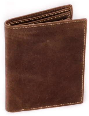 60% OFF on Route Men Casual, Formal Brown Genuine Leather Wallet(8 Card Slots)