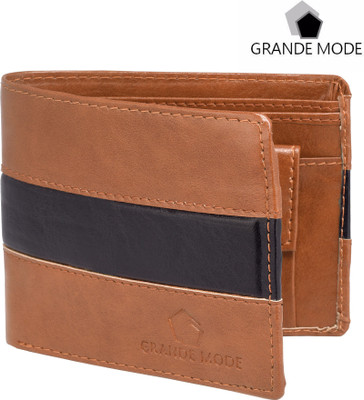 Grande Mode Men Brown Genuine Leather Wallet(4 Card Slots), Brown-03