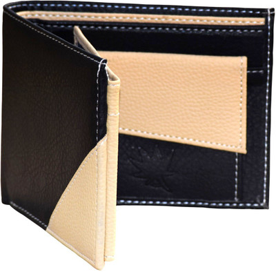 

HAPTIC Men Black, Beige Genuine Leather Wallet(7 Card Slots), Hap 1104