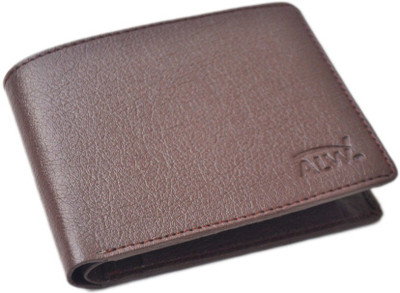 ALW Men Brown Artificial Leather Wallet(2 Card Slots)