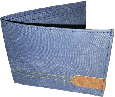 

Fashion ALW Men Blue Denim Wallet(6 Card Slots)
