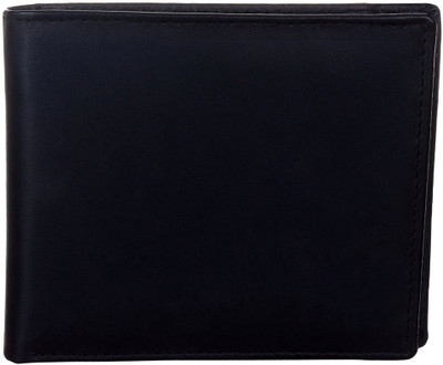 

Global Impex Men Black Genuine Leather Wallet(8 Card Slots)