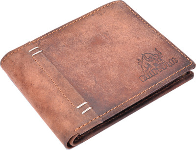 

Bull Kraft Men Brown Genuine Leather Wallet(3 Card Slots), Brown -05