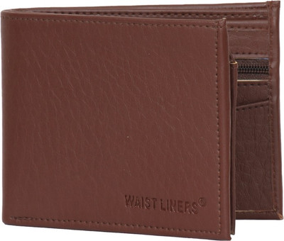 

Waist Liners Men Brown Artificial Leather Wallet(4 Card Slots)